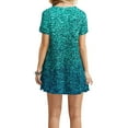 thumbnail image 6 of Lindreshi Summer Dresses for Women Clearance under 10.00 Fashion Women's Dresses Summer Casual Rounk Neck Short Sleeve Printing Dress, 6 of 6