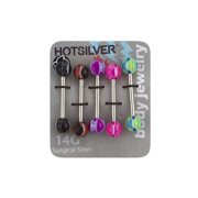 14g Twist Flower Tongue Value Pack