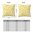 thumbnail image 2 of Honeii Daisies Flowers Print Throw Pillow, Square Decorative Pillow Forms Soft Fluffy Plump Pillow Decorative Pillow Inserts,Couch Pillows-12"x12", 2 of 7