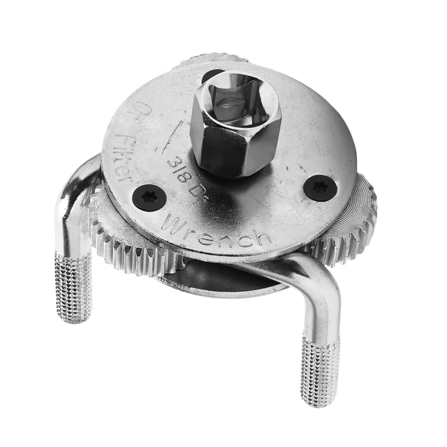 Oil Filter Spanner, Portable Oil Filter Removal Steel 3-Jaw For Auto Car Repairing