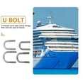 thumbnail image 6 of NUOLUX U Bolt 304 Stainless Steel Fastening Round Bend U Bolts 1 Set for Domestic Use and Industrial Applications, 6 of 8