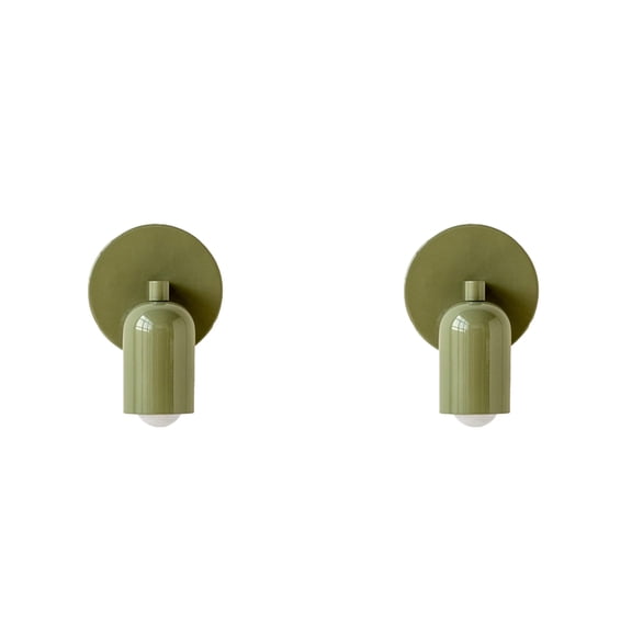 2-Pack Colorful Nordic Wall Mounted Lamp for Bedroom and Hallway, Modern LED Sconce Lighting, E27 (Bulb Not Included) I500868527A1