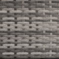 thumbnail image 2 of Grey Rattan 3-Seater Sofa Chair With Cushions For Patio And Garden Use, 2 of 7