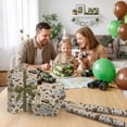 thumbnail image 3 of Army Military Wrapping Paper Roll, Camouflage Gift Wrap, Soldier Tank Fighter Jet Vehicle Gift Packing Paper for Boys Men Birthday Veterans Day Father's Day, 17Inch x 16.5Feet, 3 of 4