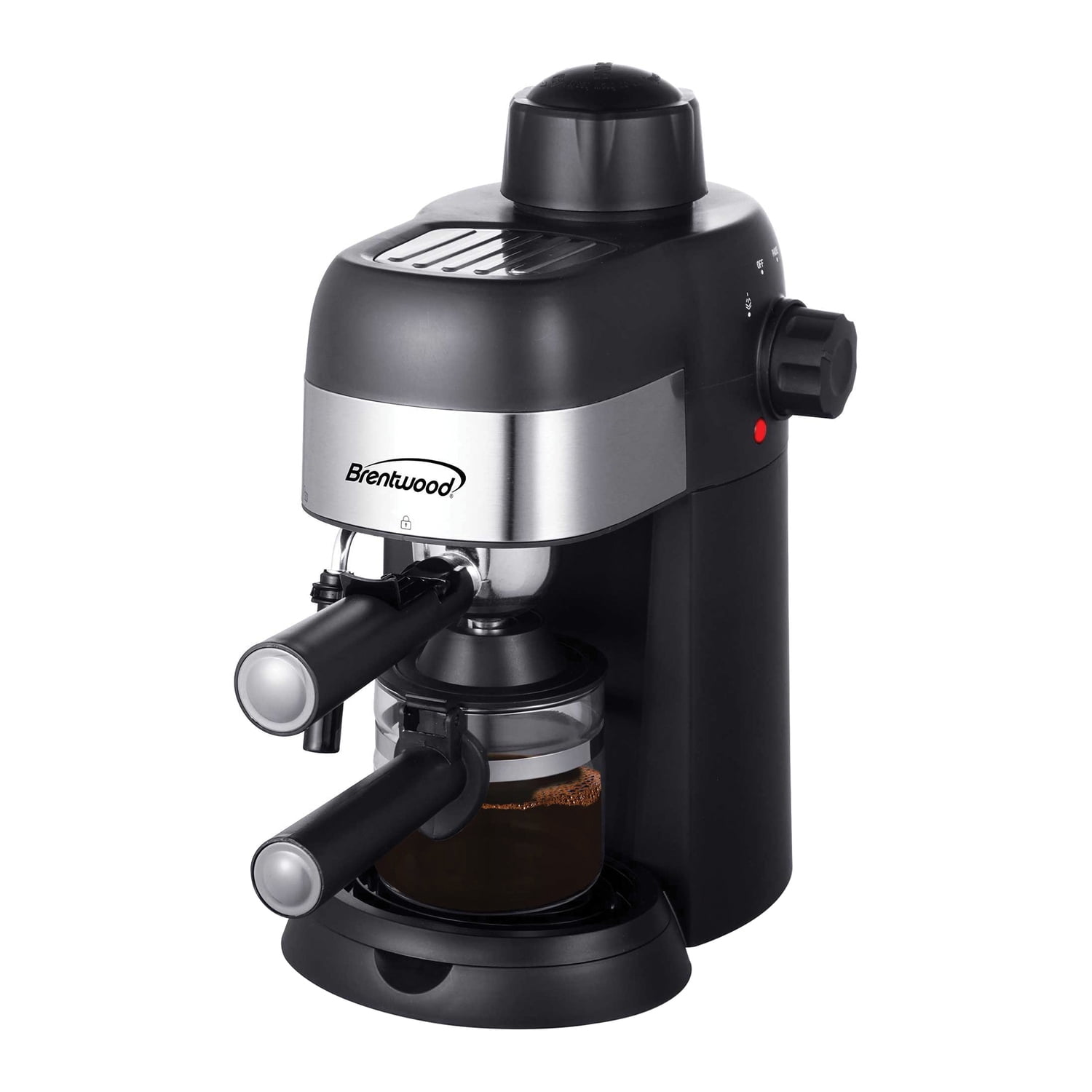 Brentwood 4-Cup Stainless Steel Espresso and Cappuccino Maker Machine