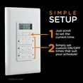 myTouchSmart Programmable Simple Set InWall Digital Smart Light Timer