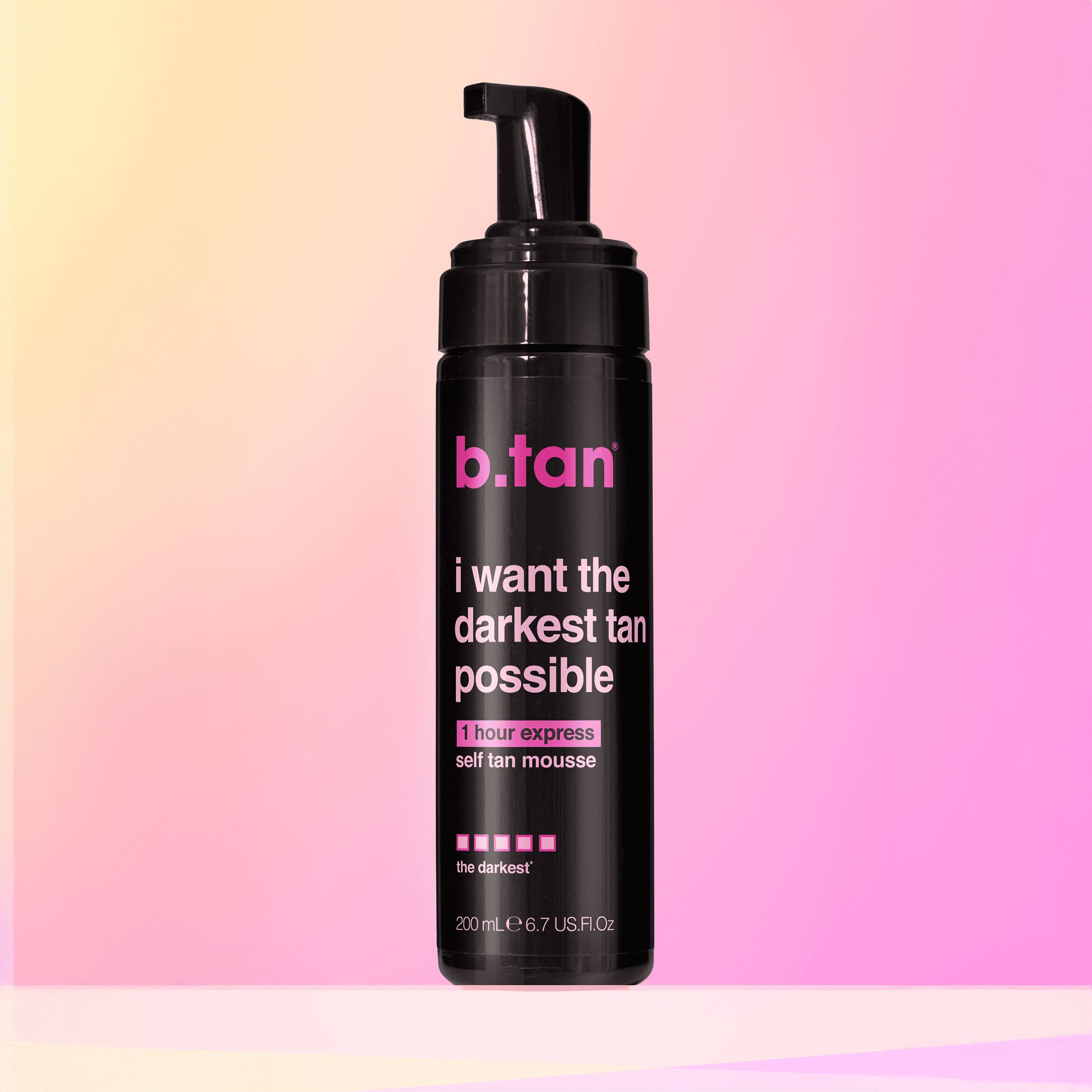 B.TAN, Self Tan Mousse, 6.7 fl oz, Dark Sunless Tanning - Walmart.com