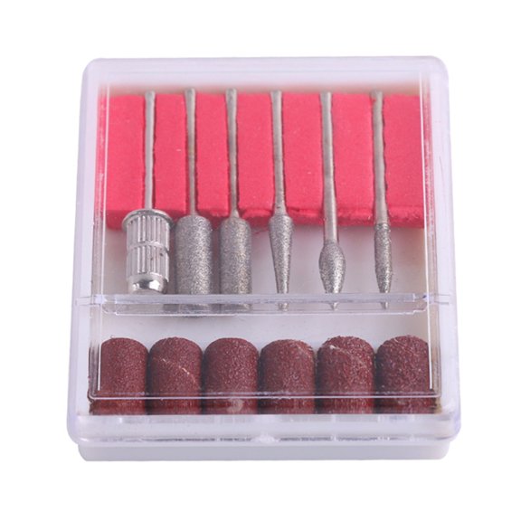12PC Carbide Nail Drill Bits Gel Remove Polishing High Wear Resistance for Professional Salon Home Use