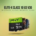 thumbnail image 4 of Tarjeta microSDXC PNY Elite-X de 128 GB, Clase 10 U3 V30, paquete de 2, 4 of 9
