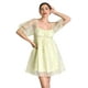thumbnail image 4 of Vestido floral con manga abullonada Roman Fashion /Juvenil, 5081 (Lima) verde lima M, 4 of 5