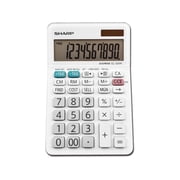 Sharp Calculators EL-330WB with LCD displays Professional Desktop Calculator, White