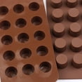 thumbnail image 2 of Moldes para dulces de chocolate, molde de silicona para hornear, tamaño de refrigerio, taza de mantequilla de maní, gelatina, bombas de grasa y paquete de 2, 2 of 5