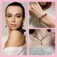 thumbnail image 5 of Juego de 3 collares de oro, collar largo para mujeres y niñas, pulsera con colgante de rosa dorada, joyería de flores, pendientes colgantes, 5 of 5