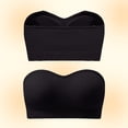 thumbnail image 2 of Npasoilc Plus Size Strapless Bra for Women Wirefree Padded Seamless Non Slip Bandeau Tube Top Comfortable Daily Underwear, 2 of 4