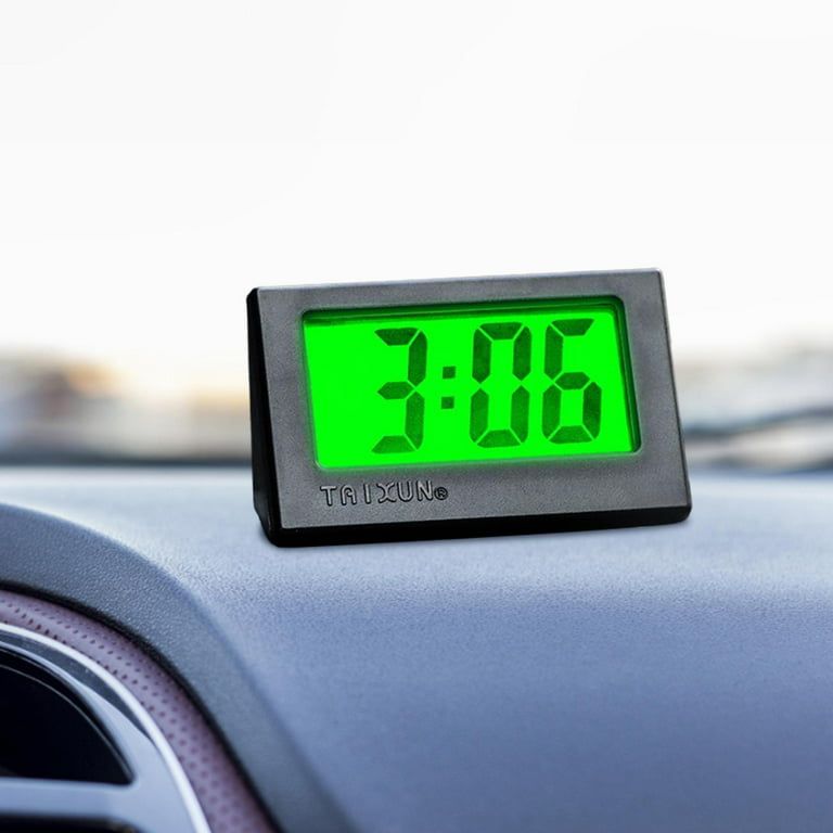 Car Clock Digital Thermometer Time Watch 2 In 1 Auto Clocks