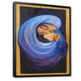 thumbnail image 2 of Designart Blue Madonna Christmas Art Traditional Floating Frame Wall Art, 2 of 4