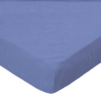 SheetWorld Fitted 100% Cotton Percale Pack N Play Sheet Fits Graco 27 x 39, Wedgewood Blue Woven