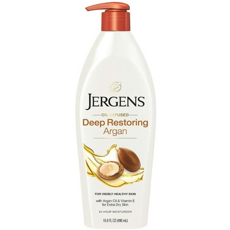 Jergens, Deep Restoring Argan Moisturizer Pump 16.8 oz (Pack of 4)