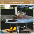 thumbnail image 6 of Outsunny 10' x 7' Retractable Privacy Screen Side Awning, Black, 6 of 9