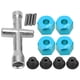 thumbnail image 5 of Adaptador de cubo hexagonal de rueda de 12 mm Juego de llaves cruzadas de tuercas de seguridad de brida M4 de 9 mm de espesor para coche RC 1/10 Azul, 5 of 10
