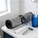 thumbnail image 1 of Neceser de piel sintética para hombre, resistente al agua, organizador de rollos de baño, neceser de maquillaje, organizador para ducha y kit de Gris, 1 of 9