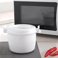 thumbnail image 4 of Yuarrent Caja de comida aislada Recipiente de almuerzo multifuncional Olla arrocera de plástico Utensilios de cocina prácticos con asa Cocina Cocina y Comedor, 4 of 6