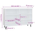 thumbnail image 4 of vidaXL Sideboard White 103.5x35x70 cm Engineered Wood, 4 of 5