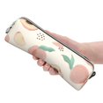 thumbnail image 4 of XMXT Leather Pencil Case, Pink Peaches Print Large Capacity Pencil Pouch for Student Teens Women, 4 of 9