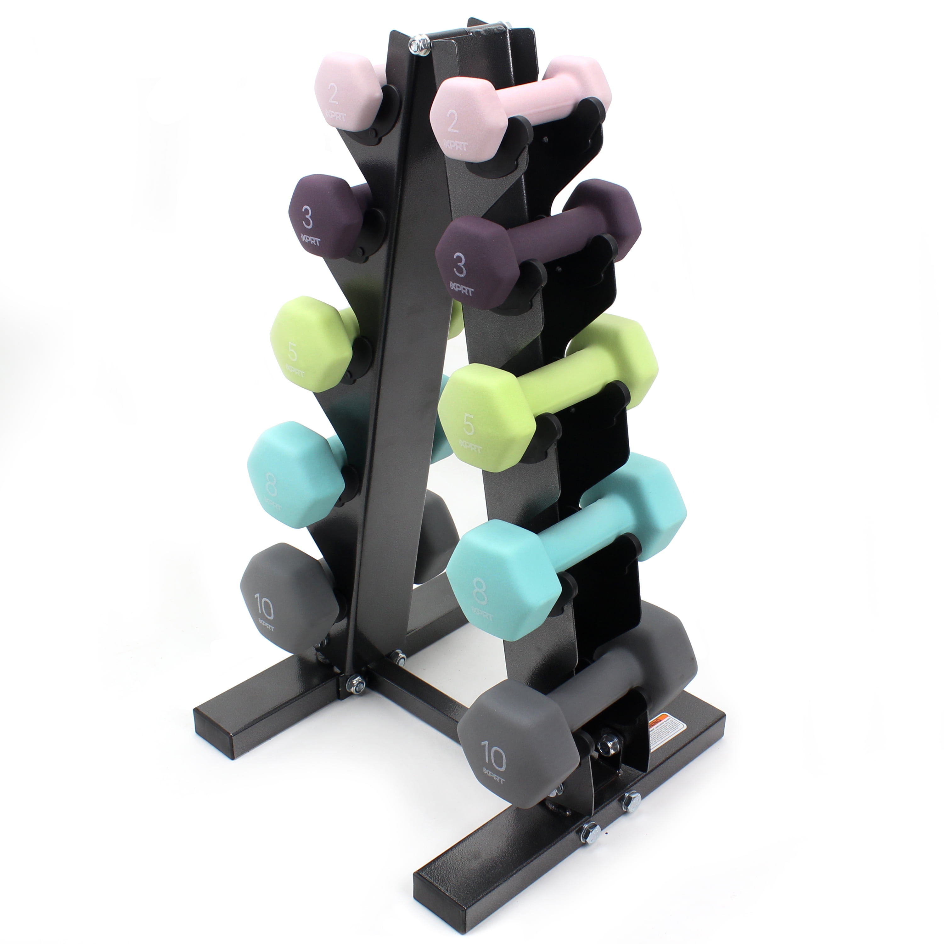 XPRT Fitness Neoprene Dumbbells Anti-Roll Hand Weight, 2 Lb., Pair