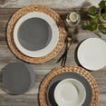 thumbnail image 3 of Tabletops Gallery 12 Piece Gray Melamine Dinnerware Set Plates Bowls for Indoor/Outdoor Use, Service for 4, Grayscale, 3 of 9