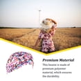 thumbnail image 1 of Turban Caps Multipurpose Pleated Supple to Touch Woman Accessories Sleep Hats Simple Design Breathable Polyester Women Hat Colorful, 1 of 7
