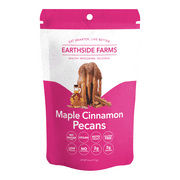 Earthside Farms Maple Cinnamon Pecans, Healthy Snacks Food, Vegan, Gluten-Free, Low Carb, Low Calorie Snacks, Keto-friendly - 4 Ounce Pack of 3