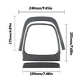 thumbnail image 3 of Real Bright Soft Car Interior Carbon Fiber Sticker Decoration3Pcs Carbon Fiber Interior Above Dash Storage Cover For Chevrolet SonicAuto Car Protection Interior Accessories, 3 of 8