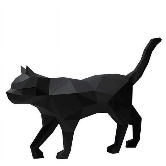 PAPERCRAFT WORLD DIY 3D Black Cat Model