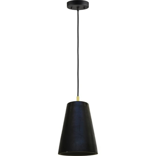 Renwil Edbert Pendant Lamp in Black Waxed Concrete