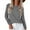 Grey, variant on Women's Star Print Round Neck Long Sleeve Sweatshirt, Loose Fit Casual Pullover Top with Five-Point Star Pattern for Daily Wear, Street Fashion and All Season Comfort Grey L