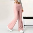 thumbnail image 5 of Plebaso Women's Fuzzy Flare Pants Wide Leg High Waisted Lounge Pants Womens Plush Fleece Pajama Bottoms, 5 of 7