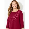thumbnail image 3 of Catherines Women's Plus Size Glitter Graphic Tee, 3 of 6