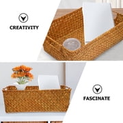 Zerodeko Wicker and Straw Floor Pillow Lounger