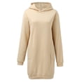 thumbnail image 4 of Vestido navideño con capucha para mujer: manga larga, corte holgado, bolsillos, poliéster, informal/otoño-invierno, cierre elástico, lavado a mano., 4 of 7