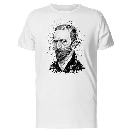 Vincent Van Gogh Shirt - Sketch Of Vincent Van Gogh Tee Men's -Image by Shutterstock