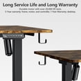 thumbnail image 3 of VVENACE Electric Standing Desk, Office Desk, Computer Desk, 48 inch 4 Memory Height Ergonomic Sit Stand up Desk, Height Adjustable Desk, Brown, 2 Split Boards, 3 of 12