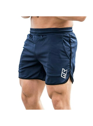 LELINTA Men's 2-in-1 Sports Training Bodybuilding Summer Shorts Workout  Fitness GYM Short Pants With Zipper Pocket 