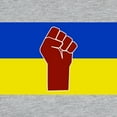 thumbnail image 3 of CafePress - Ukrainian Flag With Fist Long Sleeve T Shirt - Womens Baseball Tee, 3 of 4
