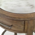 thumbnail image 2 of Uttermost Raelynn 1-Drawer Wood Mirrored Top End Table in Weathered Pecan, 2 of 6