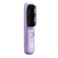 thumbnail image 1 of Plancha de pelo portátil sin cables con cepillo, carga USB, iones negativos, púas recubiertas de cerámica, ligera, para mujeres, peinado de viaje, apta para todo tipo de cabello, 1 of 6
