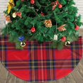 thumbnail image 3 of Falda para árbol de Navidad de tartán Royal Stewart, suave y divertida, decoración navideña navideña de granja de 36", 3 of 4