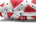 thumbnail image 4 of Melon Pet Bed, Pieces of Realistic Drawn Watermelon Fruit, Chew Resistant Pad for Dogs and Cats Cushion with Removable Cover, 24" x 39", Dark Coral Charcoal Grey, by Ambesonne, 4 of 4