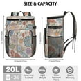 thumbnail image 3 of Travel Cooler Bag - Boho Bohemia Flower Camping Beer Cooler Backpack with Bottle Opener- Waterproof Insulated Picnic Backpacks - Cooler Bag for Beach, 3 of 6