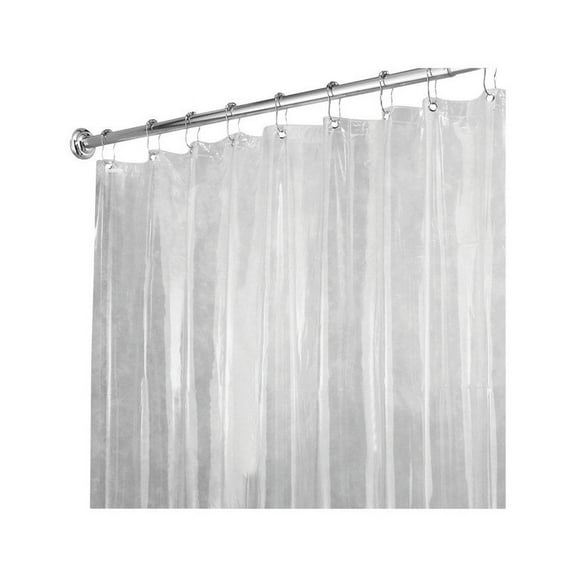 1 Pc, Idesign 72 In. H X 72 In. W Clear Solid Shower Curtain Liner Vinyl